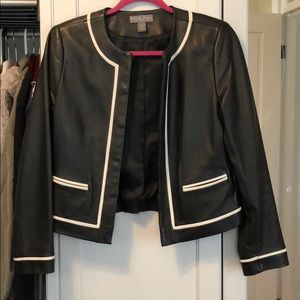 Kate Hill petite leather blazer